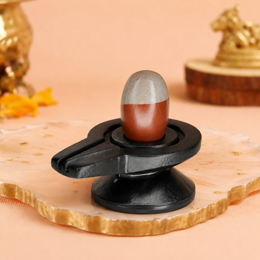2 Inch Shivling with 4 Inch Damru Jaldhari
