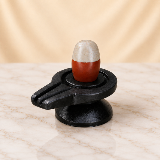2 Inch Shivling with 4 Inch Damru Jaldhari