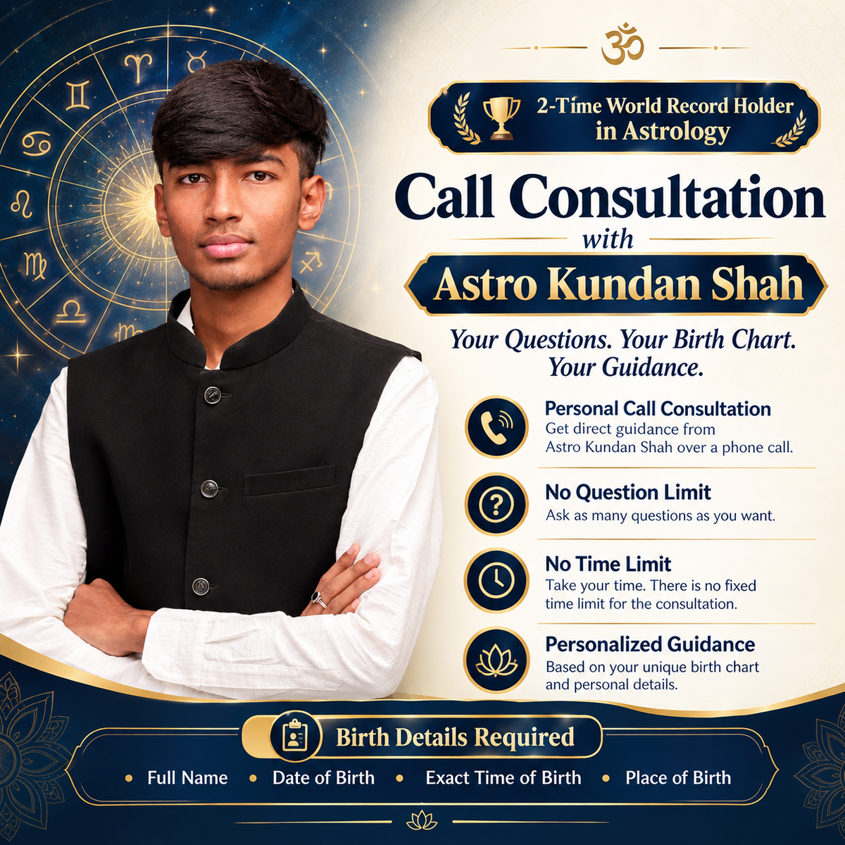 Call Consultation with Astro Kundan Shah