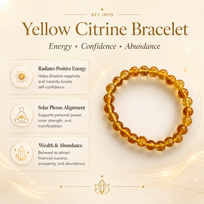 Yellow Citrine Bracelet