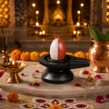 2 Inch Original Ardhanarishwar Narmadeshwar Shivling with 4 Inch Jaldhari