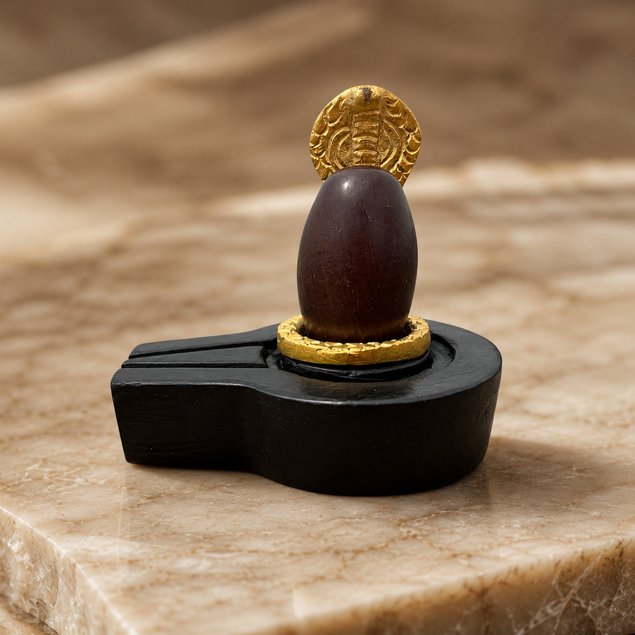 2 Narmadeshwar Shivling with Naag