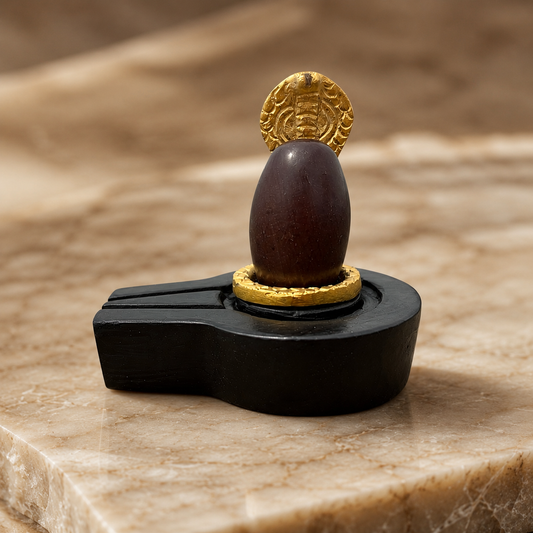 2 Narmadeshwar Shivling with Naag